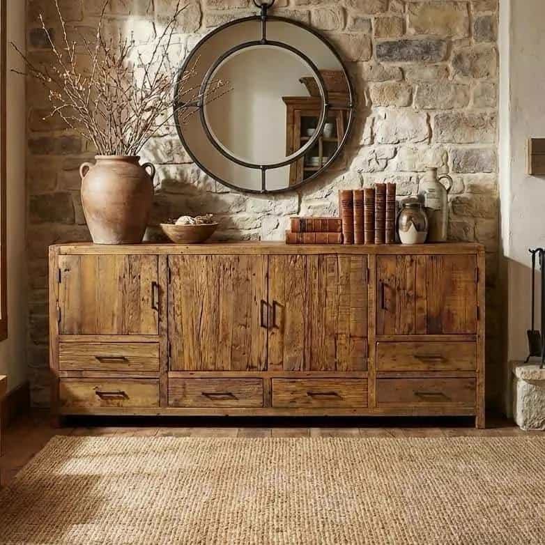 Brent Sideboard 200 cm | Altes Holz