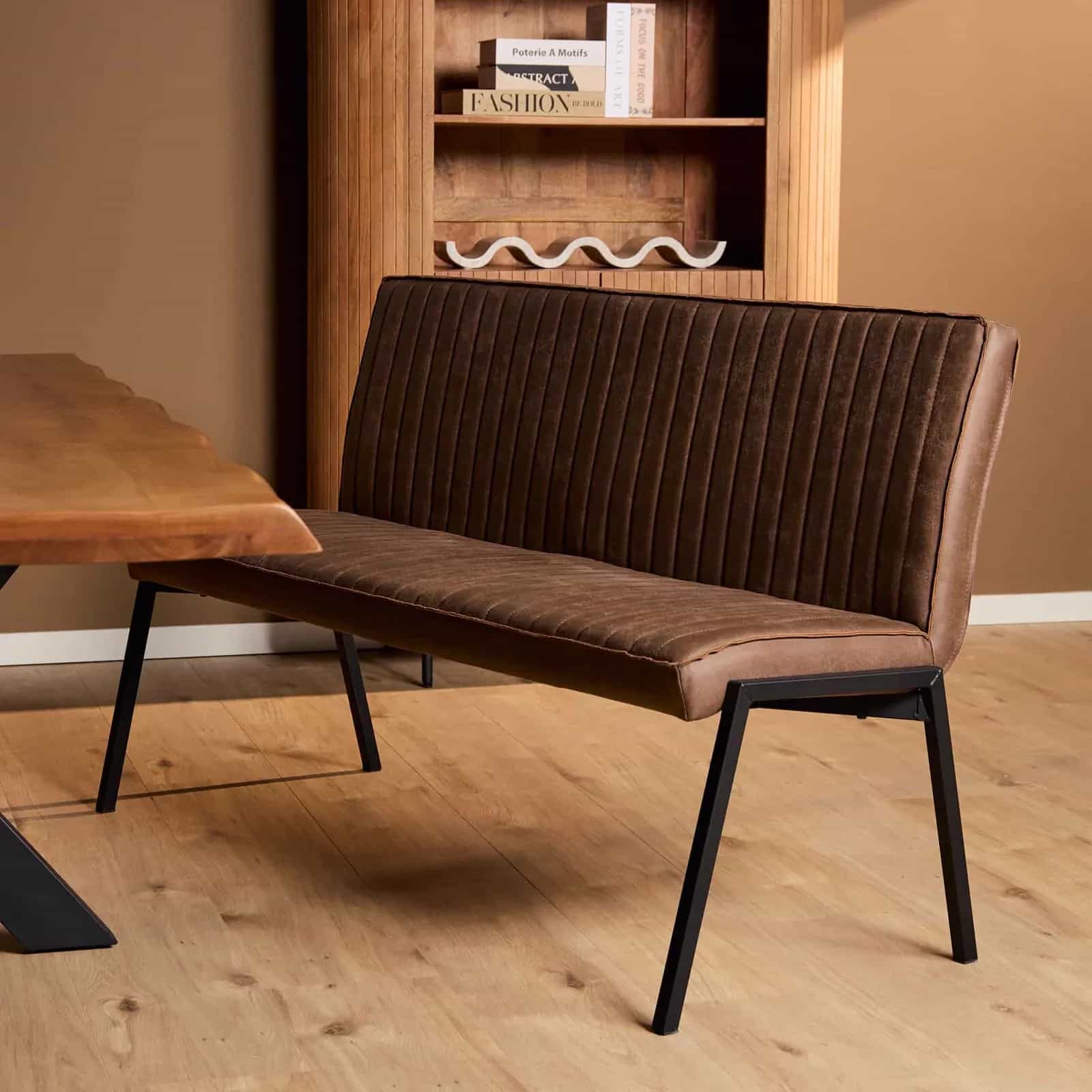 Esszimmerbank Tivoli Bull | 155 cm | Braun