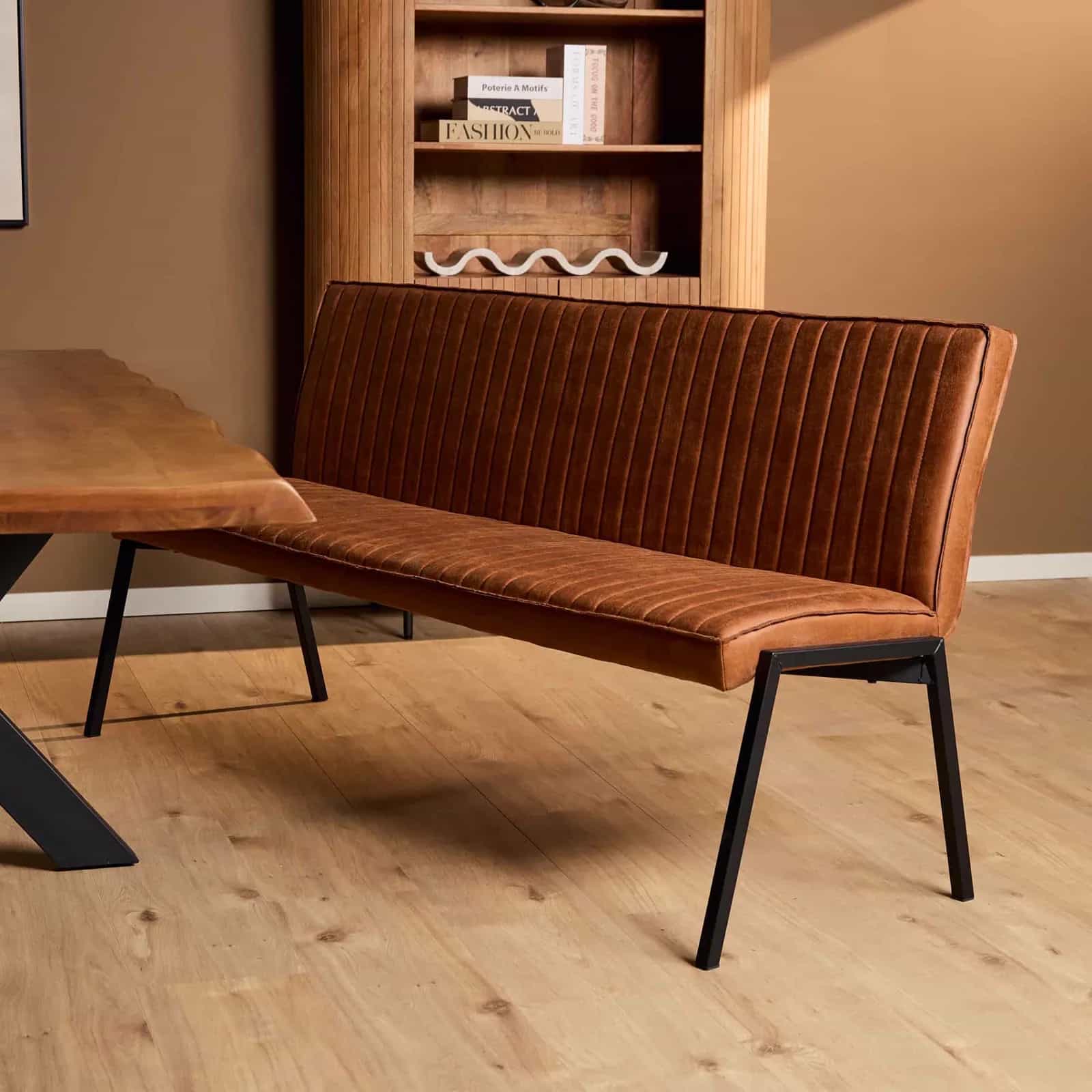 Esszimmerbank Tivoli Bull | 185 cm | Cognac