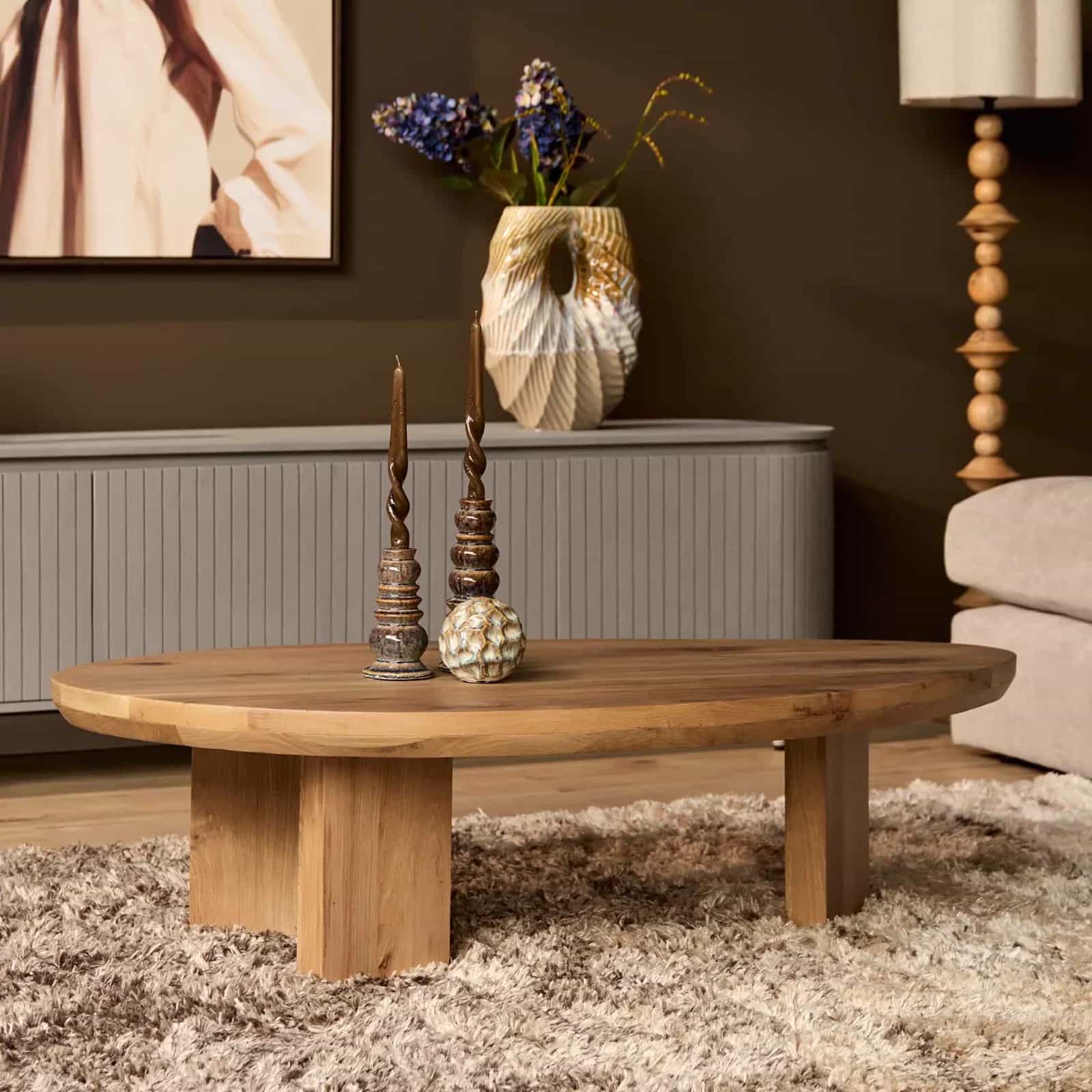 Couchtisch Zillah | 130 cm | Eiche Natur