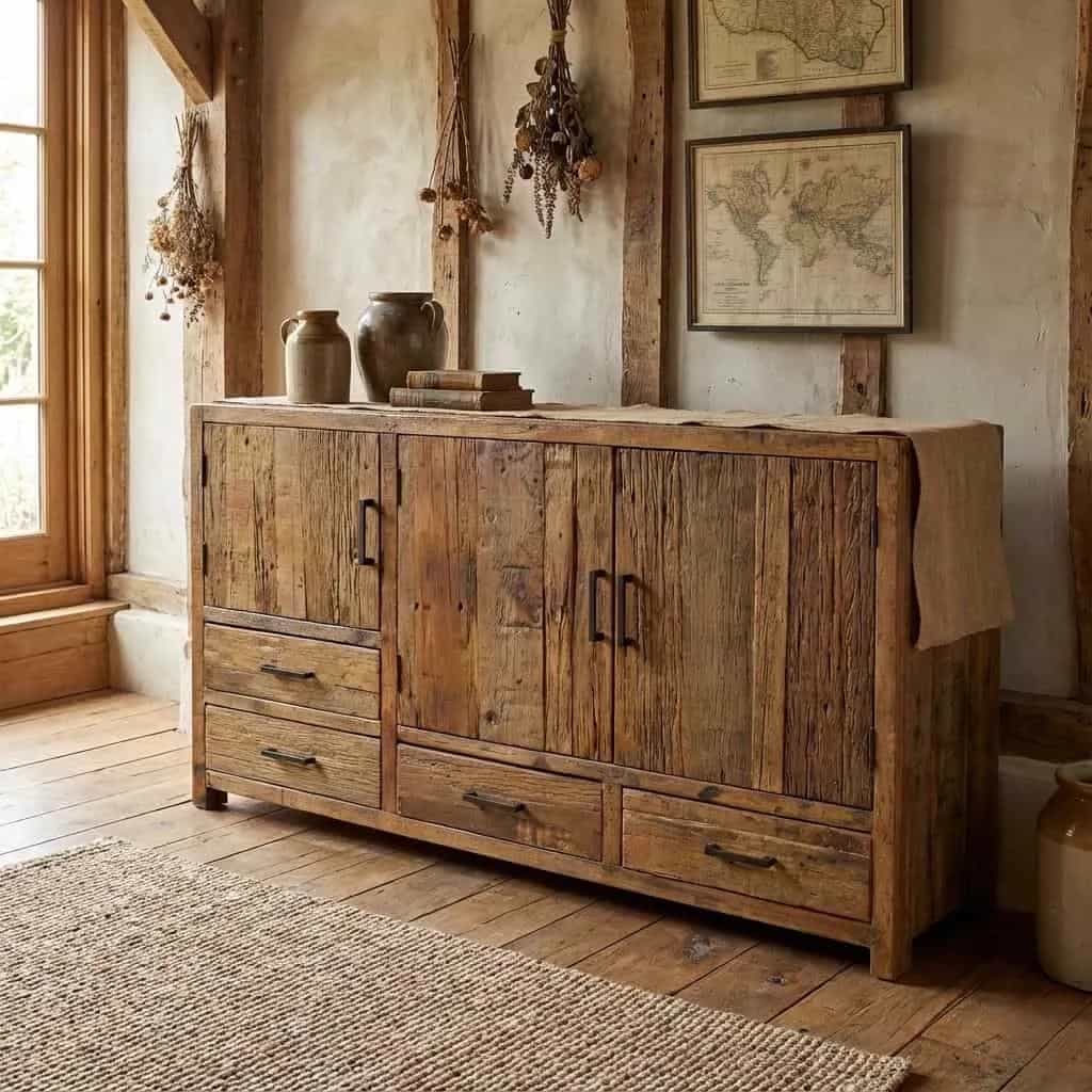 Brent Sideboard 160 cm | Altes Holz