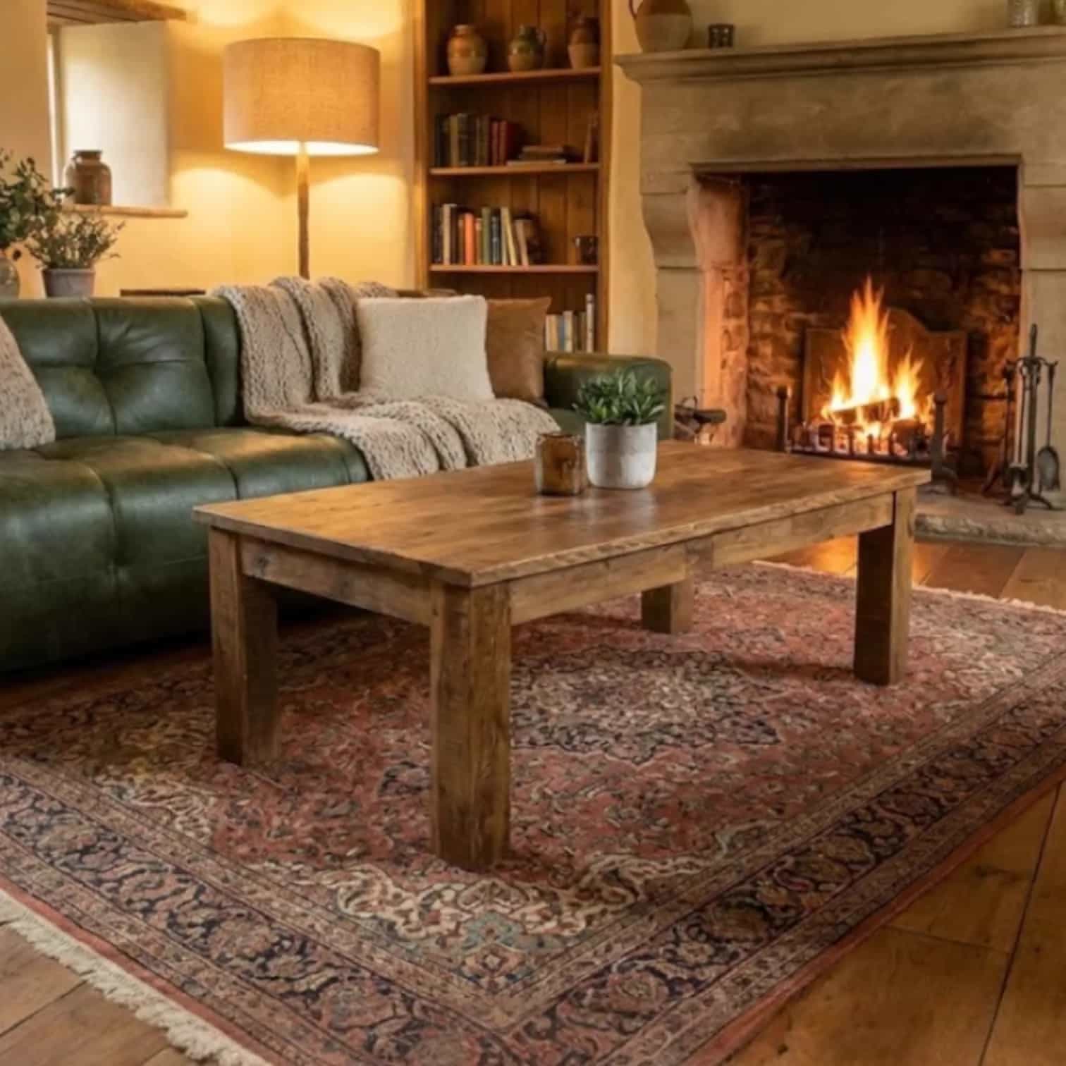 Brent Couchtisch | 130 cm | Altes Holz