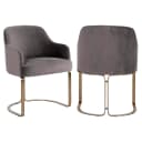 Hadley Stone Velvet Esszimmerstuhl - Richmond Interiors