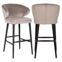 Barstuhl Indigo Khaki Samt - Richmond Interiors
