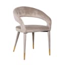 Esszimmerstuhl Gia khaki Samt feuerhemmend - Richmond Interiors