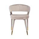 Esszimmerstuhl Gia khaki Samt feuerhemmend - Richmond Interiors