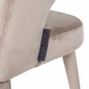 Esszimmerstuhl Gia khaki Samt feuerhemmend - Richmond Interiors
