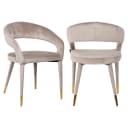 Esszimmerstuhl Gia khaki Samt feuerhemmend - Richmond Interiors
