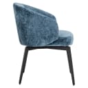 Amphara Esszimmerstuhl blau Chenille feuerhemmend - Richmond Interiors