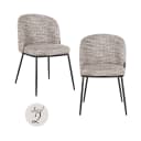 Esszimmerstuhl Elvi trendy nature feuerhemmend (2er Set) - Richmond Interiors