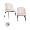 Esszimmerstuhl Elvi Niagara beige feuerhemmend (2er-Set) - Richmond Interiors