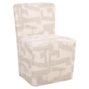 Esszimmerstuhl Lorain beige graffic auf Rollen - Richmond Interiors