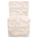 Esszimmerstuhl Lorain beige graffic auf Rollen - Richmond Interiors