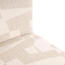 Esszimmerstuhl Lorain beige graffic auf Rollen - Richmond Interiors