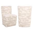 Esszimmerstuhl Lorain beige graffic auf Rollen - Richmond Interiors