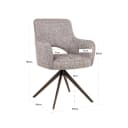 Esszimmerstuhl Ginerva Erde Tweed drehbar - Richmond Interiors