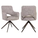 Esszimmerstuhl Ginerva Erde Tweed drehbar - Richmond Interiors