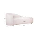 Sofa Emma Creme Fancy Chaise Longue - Richmond Interiors
