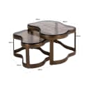 Couchtisch Fairfield Messing antik (2er Set) - Richmond Interiors