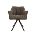 Armlehnstuhl Raster Hoven taupe-braun