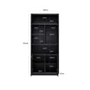 Wandschrank Oakura schwarz - Richmond Interiors