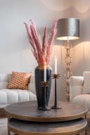 Couchtisch Blackbone Messing schwarz rustikal (2er-Set) - Richmond Interiors
