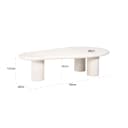Couchtisch Bloomstone white 160x80 - Richmond Interiors