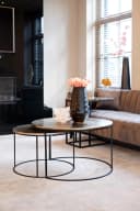Couchtisch Asher champagnerfarbenes Gold (2er-Set) - Richmond Interiors