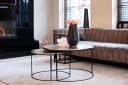 Couchtisch Asher champagnerfarbenes Gold (2er-Set) - Richmond Interiors