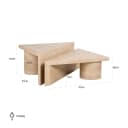 Couchtisch Fictus beige (2er-Set) - Richmond Interiors