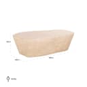 Couchtisch Fictus beige 125 - Richmond Interiors