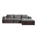 Canterbury 2 5-AL + Chaise R - Mona 464 Zementgrau - Tower Living