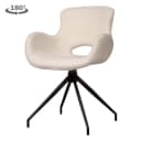 Campo Armlehnstuhl - Stoff Teddy MJ81 White (drehbar) - Tower Living