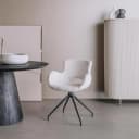 Campo Armlehnstuhl - Stoff Teddy MJ81 White (drehbar) - Tower Living