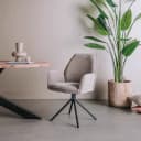 Amaro Sessel - Stoff Nature 120 Beige grau (drehbar) - Tower Living