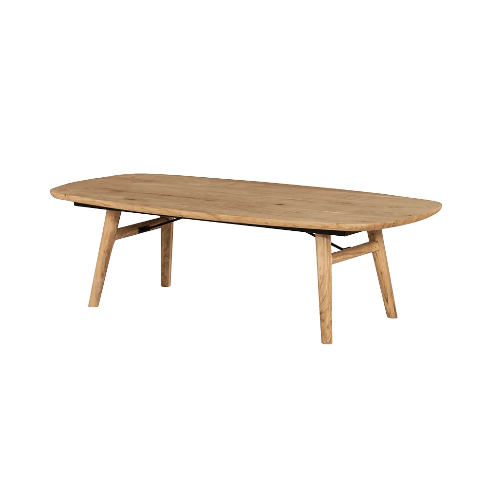 Aura Couchtisch naturfarben, dänisch, oval, 140 cm - Tower Living