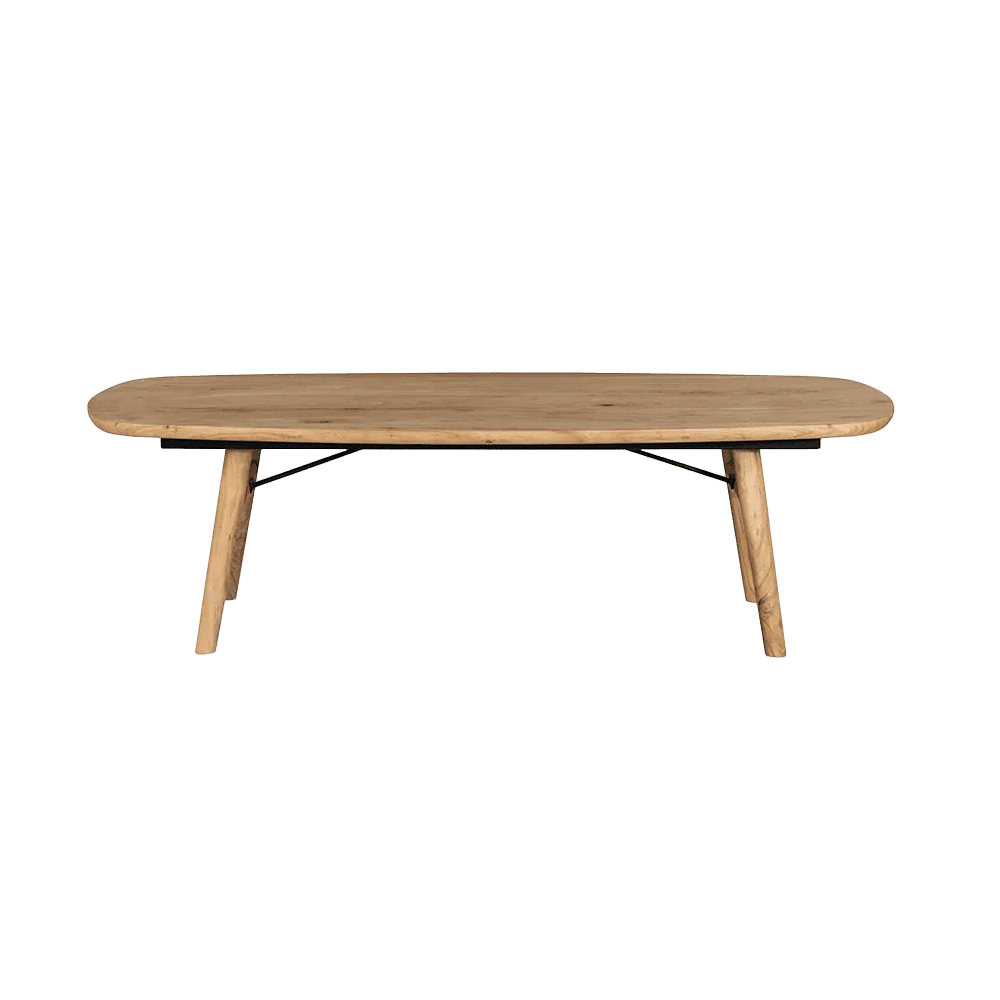 Aura Couchtisch naturfarben, dänisch, oval, 140 cm - Tower Living