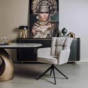 Bardi Armlehnstuhl - Haga 30 Beige - Tower Living