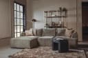 Canterbury 2,5-AR + Chaise L - Mona 120 Taupe - Tower Living
