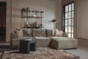 Canterbury 2,5-AL + Chaise R - Mona 120 Taupe - Tower Living