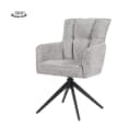 Bardi Armlehnstuhl - Haga 09 Silber - Tower Living
