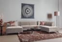 Leeds Chaise L - 2,5 - Ottoman R - City 120 Beige - Tower Living