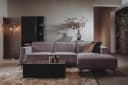 Leeds 2 5-AL + Chaise R - City 453 Moosgrau - Tower Living