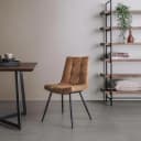 Navarre Stuhl - Stoff Cognac - Tower Living
