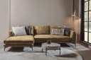 Nottingham 2 5-AR + Chaiselongue L - Adore 015 Gelb Orange - Tower Living