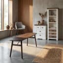 Aura Esstisch Espresso Dänisch oval 220 cm - Tower Living