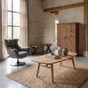 Aura Couchtisch naturfarben, dänisch, oval, 140 cm - Tower Living