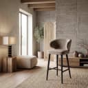 Barstuhl Indigo Khaki Samt - Richmond Interiors