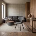 Borgo Armstuhl - Bjorn 19 anthrazit (drehbar) - Tower Living