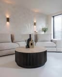 Couchtisch Hampton dunkelbraun 90Ø - Richmond Interiors